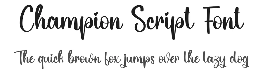 Champion Script Font by creativeletter — Script Handwritten Font