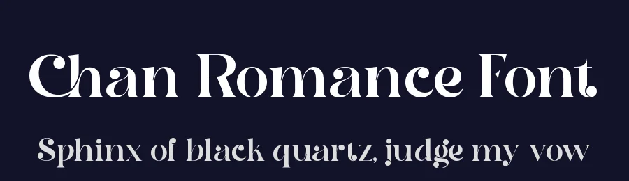 Chan Romance Font by zaain type — Serif Font — thumbnail 2
