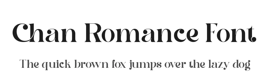 Chan Romance Font by zaain type — Serif Font