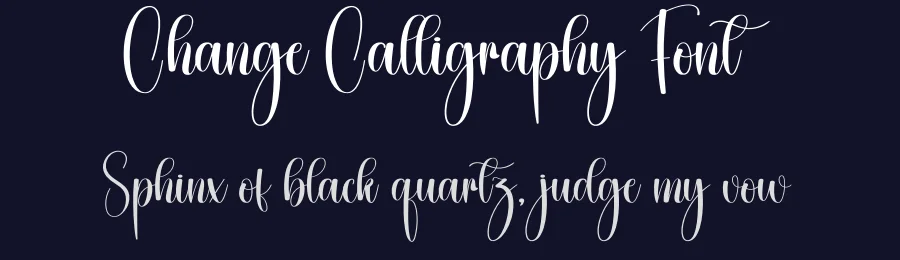 Change Calligraphy Font by creativeletter — Script Handwritten Font — thumbnail 2