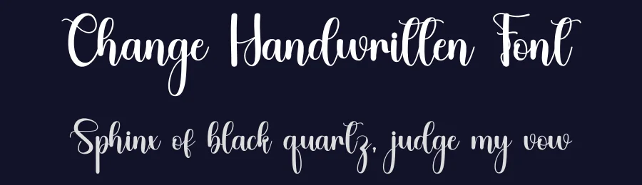 Change Handwritten Font by inermediaSTUDIO — Script Handwritten Font — thumbnail 2