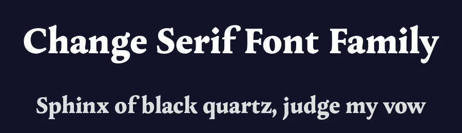Change Serif Font Family by Borutta Group — Serif Font — thumbnail 2