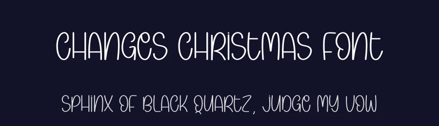 Changes Christmas Font by andikastudio — Display Font — thumbnail 2