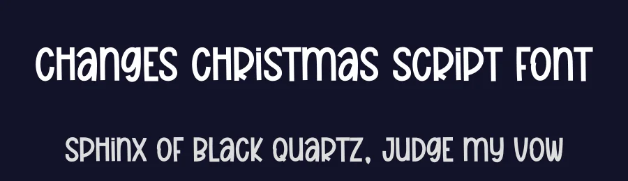 Changes Christmas Script Font by creativeletter — Display Font — thumbnail 2