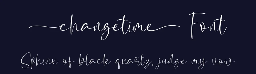 Changetime Font by qwrtype — Script Handwritten Font — thumbnail 2