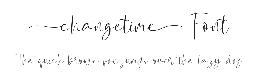 Changetime Font by qwrtype — Script Handwritten Font