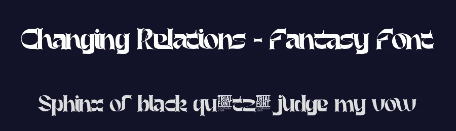 Changing Relations – Fantasy Font by 177Studio — Display Font — thumbnail 2