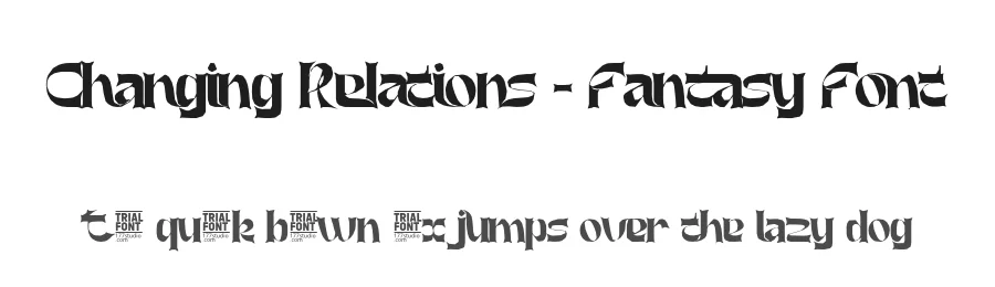 Changing Relations – Fantasy Font by 177Studio — Display Font