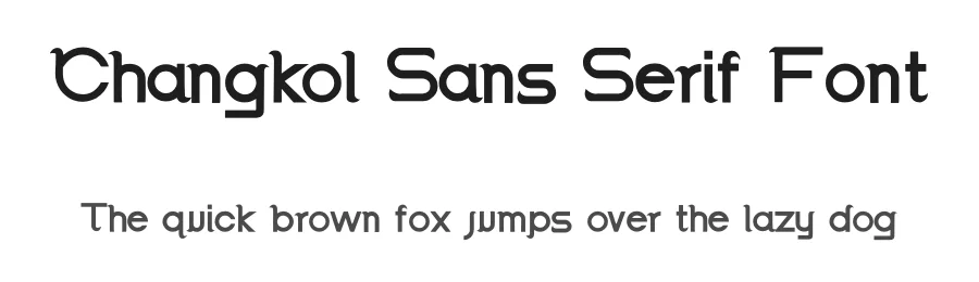 Changkol Sans Serif Font by alifreja — Sans Serif Font