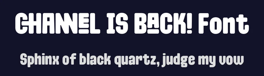 Channel Is Back Font by Prioritype Co — Display Font — thumbnail 2