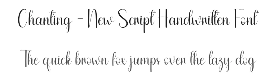 Chanting – New Script Handwritten Font by andikastudio — Script Handwritten Font
