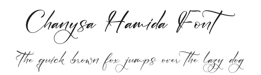 Chanysa Hamida Font by letterfabric — Script Handwritten Font