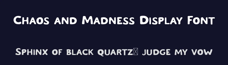 Chaos and Madness Display Font by Craft Supply Co. — Display Font — thumbnail 2