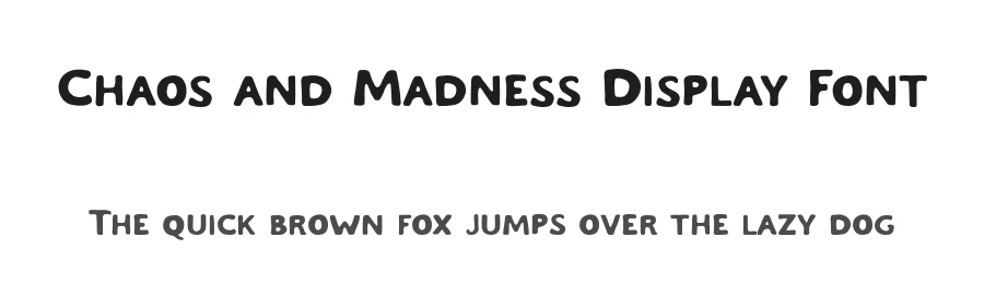 Chaos and Madness Display Font by Craft Supply Co. — Display Font