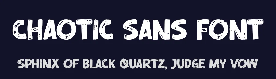 Chaotic Sans Font by Almarkhatype — Display Font — thumbnail 2
