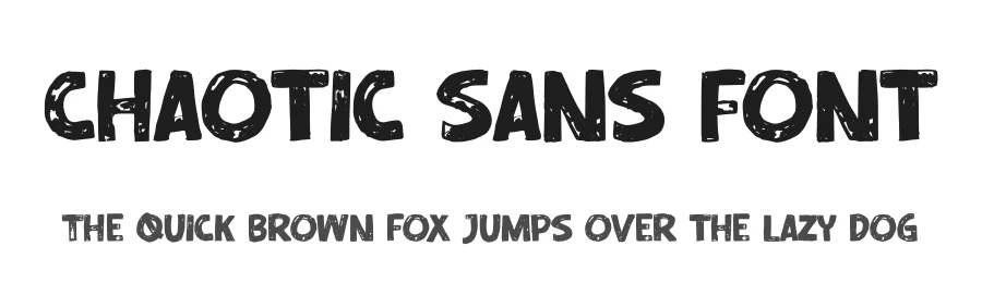Chaotic Sans Font by Almarkhatype — Display Font