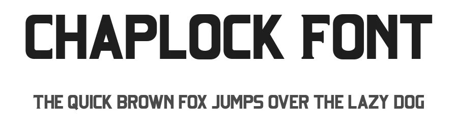 Chaplock Font by Flawless And Co — Sans Serif Font