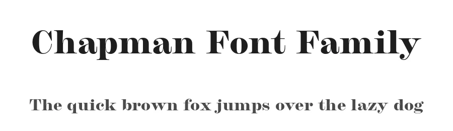 Chapman Font Family by James Todd β Serif Font