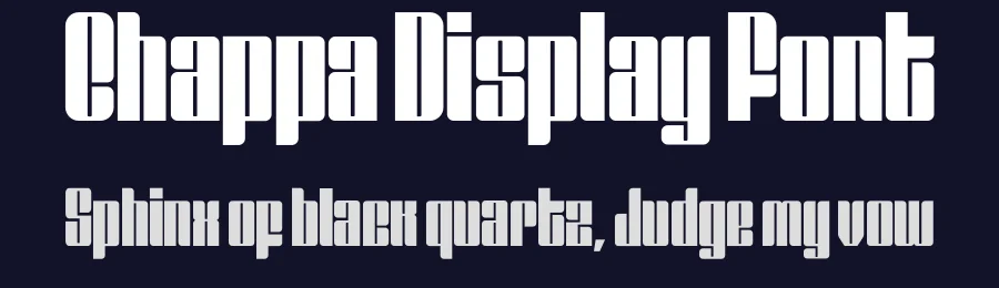 Chappa Display Font by Lucas mercado — Display Font — thumbnail 2