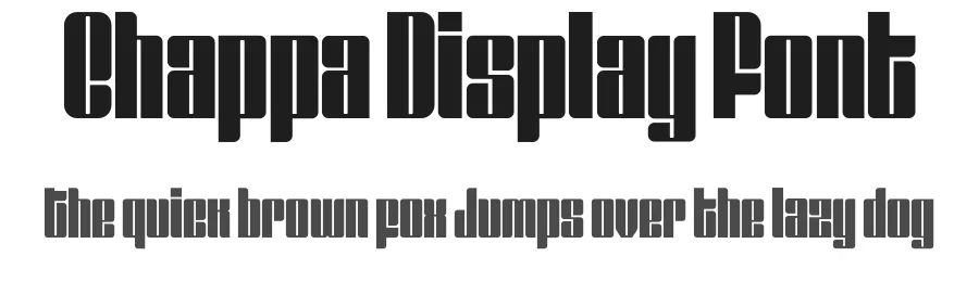 Chappa Display Font by Lucas mercado — Display Font