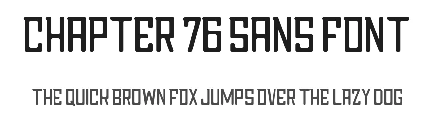 Chapter 76 Sans Font by yellowline β Sans Serif Font