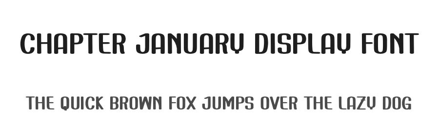 Chapter January Display Font by freshtypeink — Display Font