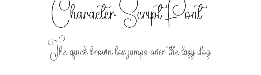 Character Script Font by andikastudio β Script Handwritten Font