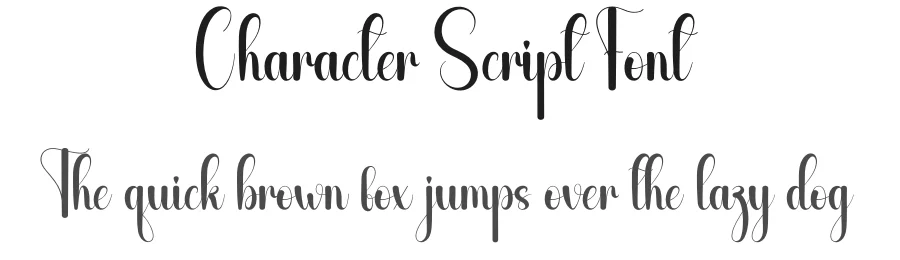 Character Script Font by andikastudio — Script Handwritten Font