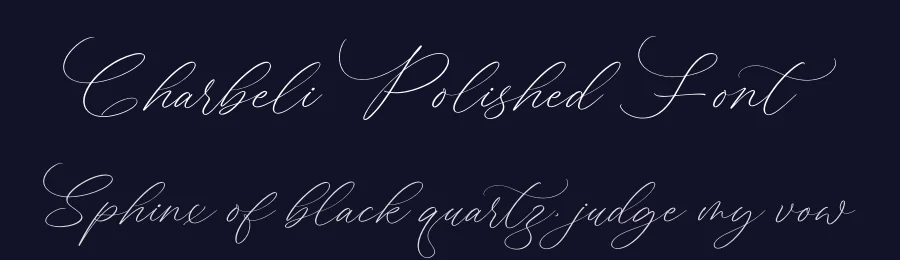 Charbeli Polished Font by stylishtype.co — Script Handwritten Font — thumbnail 2