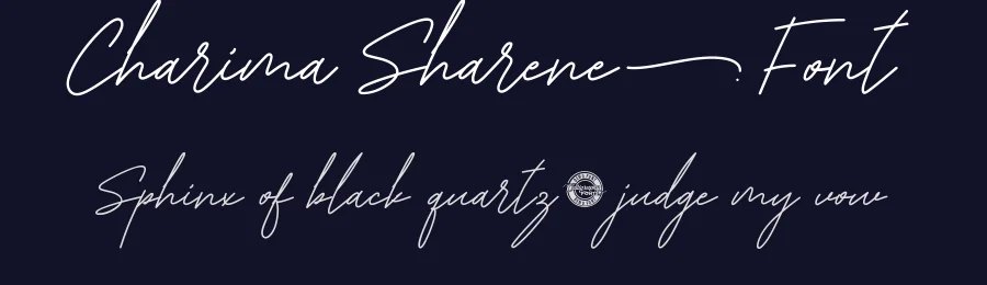 Charima Sharene Font by CalligraphyFonts.net — Script Handwritten Font — thumbnail 2