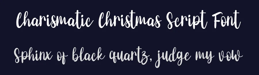 Charismatic Christmas Script Font by freshtypeink — Script Handwritten Font — thumbnail 2