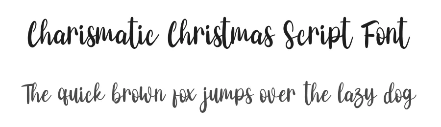 Charismatic Christmas Script Font by freshtypeink — Script Handwritten Font
