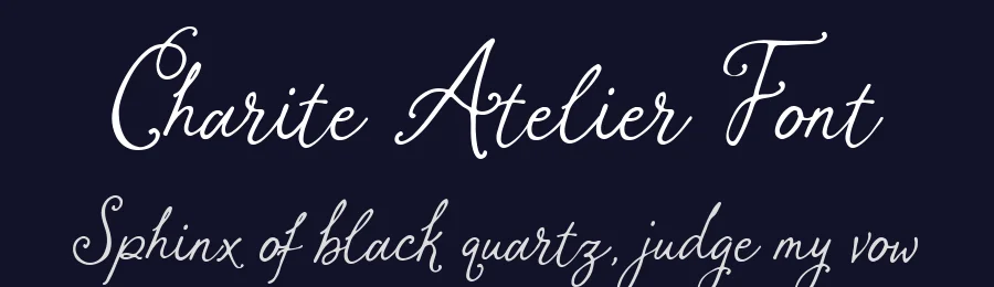 Charite Atelier Font by Heinzel Std. — Script Handwritten Font — thumbnail 2