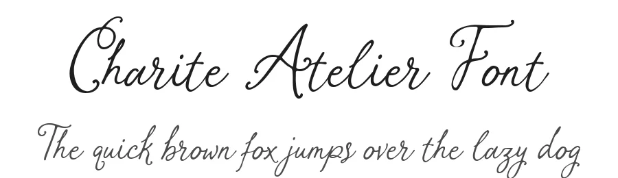 Charite Atelier Font by Heinzel Std. — Script Handwritten Font