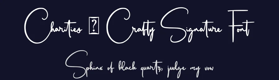 Charities – Crafty Signature Font by Abodaniel — Script Handwritten Font — thumbnail 2