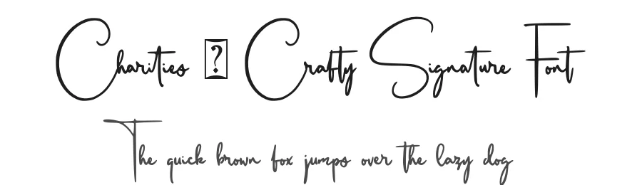 Charities – Crafty Signature Font by Abodaniel — Script Handwritten Font