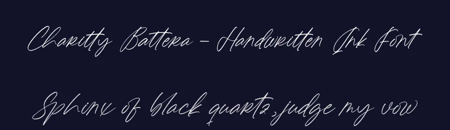 Charitty Battera – Handwritten Ink Font by letterenastudios — Script Handwritten Font — thumbnail 2