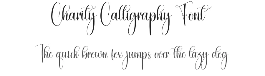 Charity Calligraphy Font by creativeletter — Script Handwritten Font