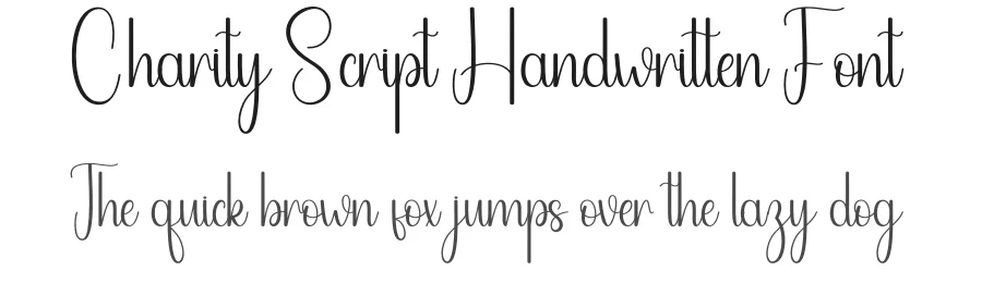 Charity Script Handwritten Font by andikastudio — Script Handwritten Font