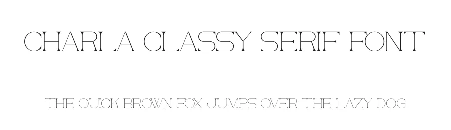 Charla Classy Serif Font by Kong Font — Sans Serif Font