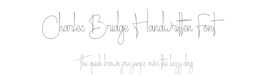Charles Bridge Handwritten Font by Chococreator β Script Handwritten Font