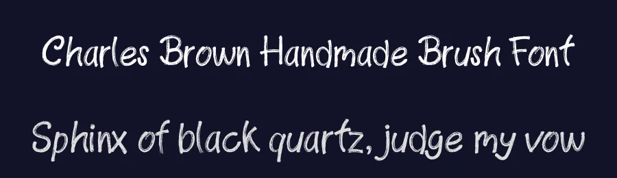 Charles Brown Handmade Brush Font by GraphicSauce — Decorative Font — thumbnail 2