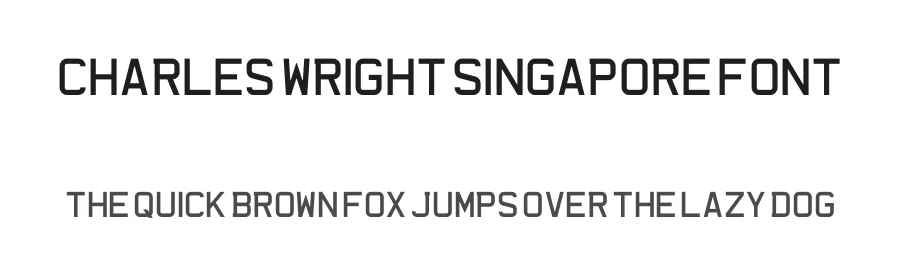 Charles Wright Singapore Font by k-type — Decorative Font