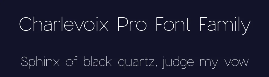 Charlevoix Pro Font Family by Mathieu Desjardins — Sans Serif Font — thumbnail 2