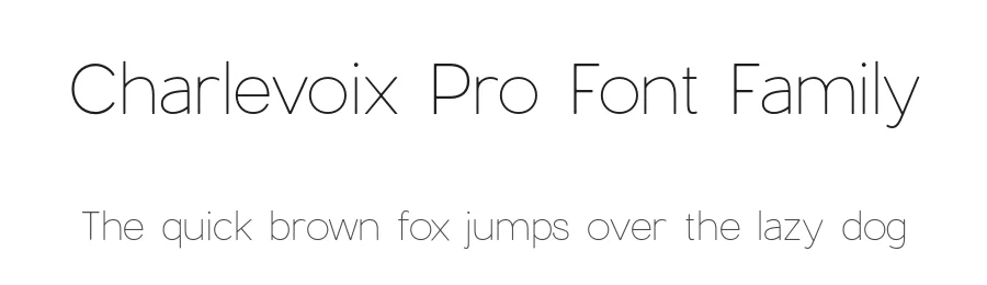Charlevoix Pro Font Family by Mathieu Desjardins — Sans Serif Font