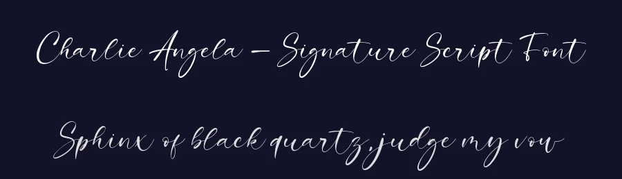 Charlie Angela – Signature Script Font by Almarkha Type — Decorative Font — thumbnail 2