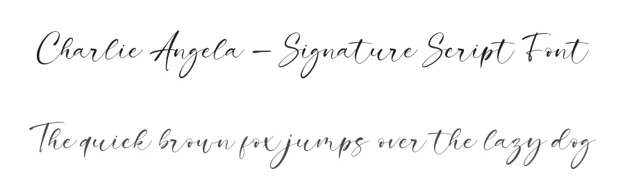 Charlie Angela – Signature Script Font by Almarkha Type — Decorative Font