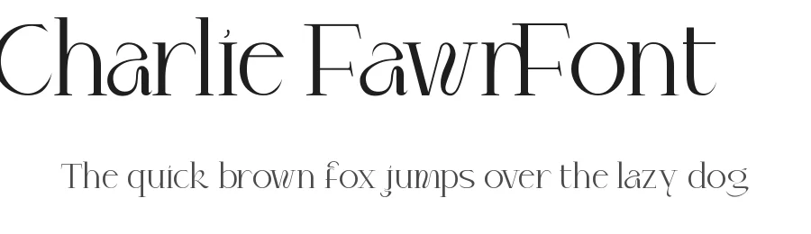 Charlie Fawn Font by nihstudio — Display Font