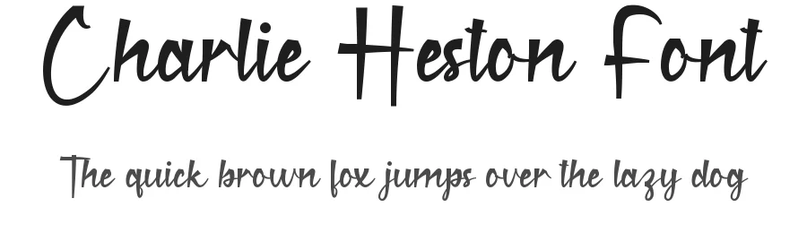 Charlie Heston Font by noahtype — Script Handwritten Font