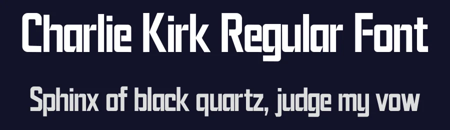 Charlie Kirk Regular Font by Robbo — Decorative Font — thumbnail 2